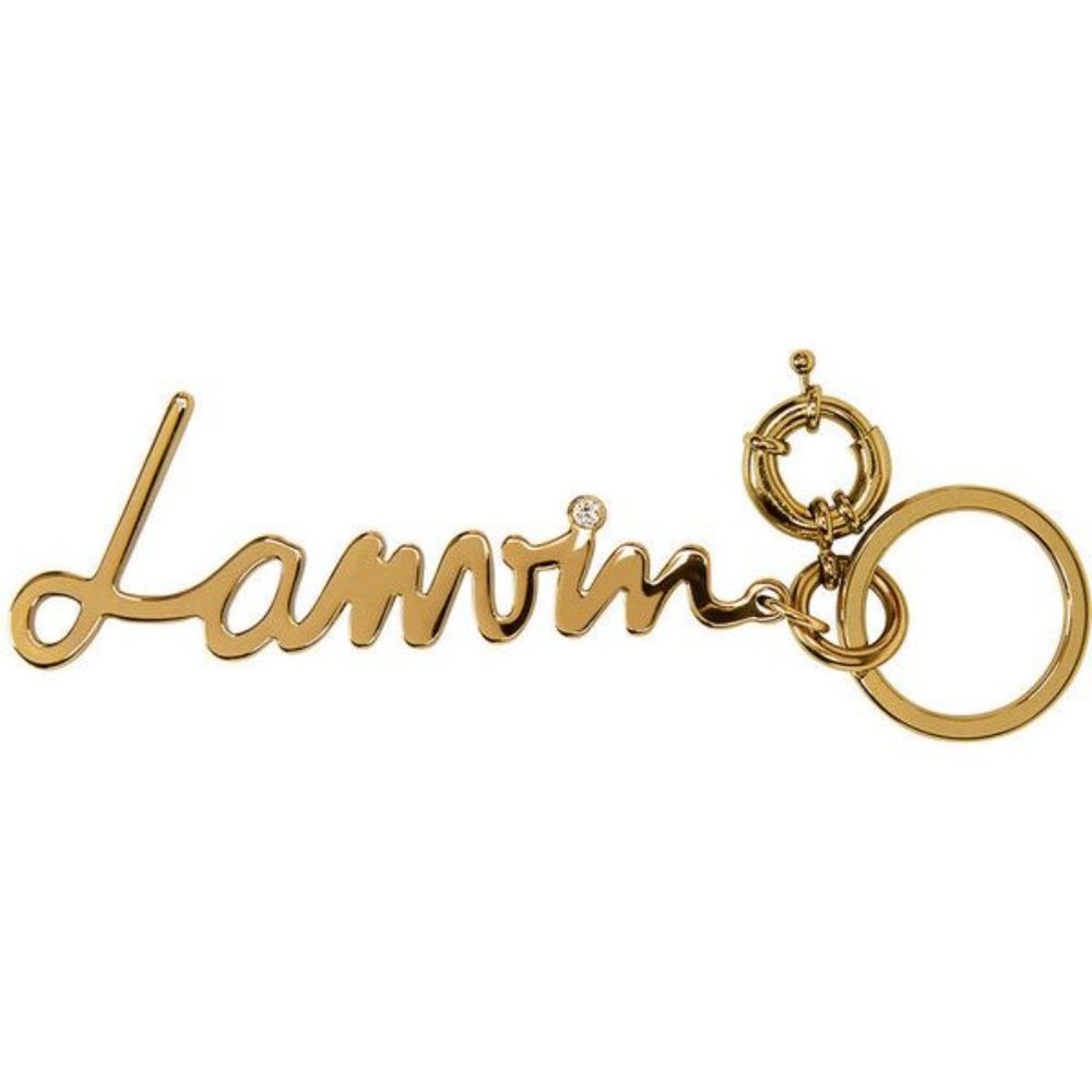 LANVIN Paris logo writing keychain / keyring